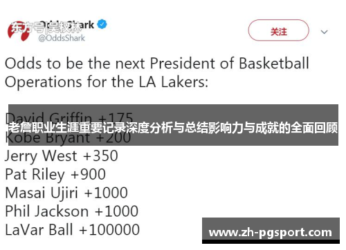 老詹职业生涯重要记录深度分析与总结影响力与成就的全面回顾